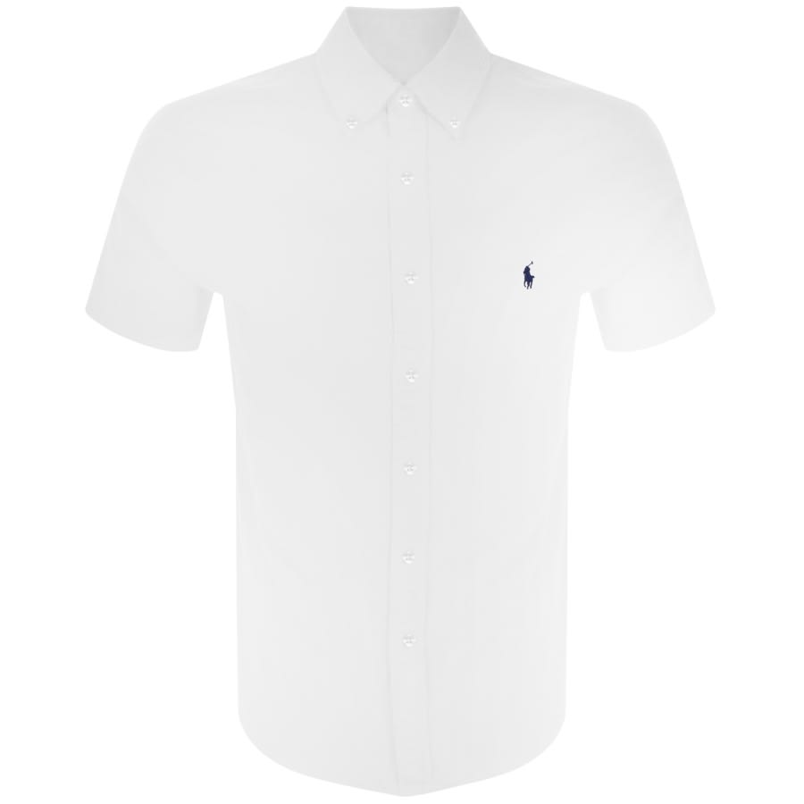 Alternative Image for ProductRalph Lauren Slim Fit Short Sleeve Shirt White1